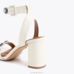 Kurt Geiger 女性 ロンドン オクタヴィア ブロック サンダル D60X6676 骨の組み合わせ |履物 - Image 4