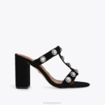 Kurt Geiger 女性 ロンドン オクタヴィア ブロック ミュール D60X6675 黒の組み合わせ |履物