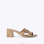 Kurt Geiger 女性 ロンドン オディナ ブロック D60X6446 金 |履物