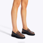 Kurt Geiger 女性 ロンドン カーナビー チャンキー ローファー D60X6394 ミッドブラウン |履物 - Image 2