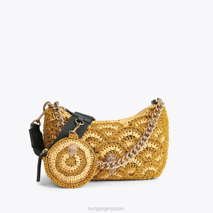 kurt_geiger_e5a5b3e680a7_e383ade383b3e38389e383b3_e382afe383ade38383e382b7e382a7_e3839ee383abe38381_e382afe383ade382b9e3839ce.png Kurt Geiger 女性 ロンドン クロッシェ マルチ クロスボディ D60X6471 金 |バッグ - Image 1