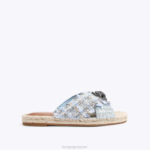 Kurt Geiger 女性 ロンドン ケンジントン エスパドリーユ D60X6444 青白い |履物