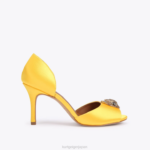 Kurt Geiger 女性 ロンドン ケンジントン ドルセー D60X6343 黄色 |履物