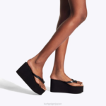 Kurt Geiger 女性 ロンドン ケンジントン フリップフロップ ウェッジ D60X6434 黒 |履物 - Image 2