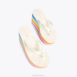Kurt Geiger 女性 ロンドン ケンジントン フリップフロップ ウェッジ D60X6229 白い櫛 |履物 - Image 3