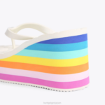 Kurt Geiger 女性 ロンドン ケンジントン フリップフロップ ウェッジ D60X6229 白い櫛 |履物 - Image 4