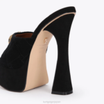 Kurt Geiger 女性 ロンドン ケンジントン プラットフォーム ミュール D60X6674 黒 |履物 - Image 4