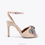 Kurt Geiger 女性 ロンドン ケンジントン ボウ サンダル D60X6289 オレンジ |履物