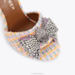 Kurt Geiger 女性 ロンドン ケンジントン ボウ サンダル D60X6289 オレンジ |履物 - Image 5
