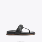 Kurt Geiger 女性 ロンドン ケンジントン T バー チャンキー D60X6431 黒 |履物