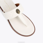 Kurt Geiger 女性 ロンドン ケンジントン T バー チャンキー D60X6432 骨 |履物 - Image 4