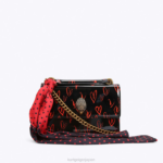 Kurt Geiger 女性 ロンドン ショアディッチ スモール クロスボディ D60X6116 黒赤 |バッグ