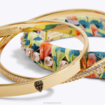 Kurt Geiger 女性 ロンドン スカーフ トリプル バングル D60X6242 オレンジ |アクセサリー - Image 2