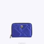 Kurt Geiger 女性 ロンドン スモール ジップ ウォレット ナイロン D60X6559 青 |バッグ