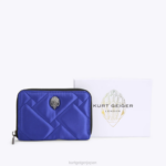 Kurt Geiger 女性 ロンドン スモール ジップ ウォレット ナイロン D60X6559 青 |バッグ - Image 6