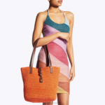 Kurt Geiger 女性 ロンドン ハンプトン ラフィア トート D60X6458 オレンジ |バッグ - Image 2