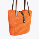 Kurt Geiger 女性 ロンドン ハンプトン ラフィア トート D60X6458 オレンジ |バッグ - Image 3