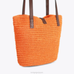 Kurt Geiger 女性 ロンドン ハンプトン ラフィア トート D60X6458 オレンジ |バッグ - Image 4