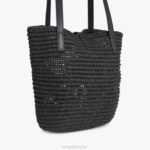 Kurt Geiger 女性 ロンドン ハンプトン ラフィア トート D60X6463 黒 |バッグ - Image 4