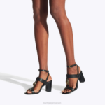 Kurt Geiger 女性 ロンドン ハンプトン T-バー ブロック D60X6338 黒 |履物 - Image 2