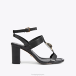 Kurt Geiger 女性 ロンドン ハンプトン T-バー ブロック D60X6338 黒 |履物