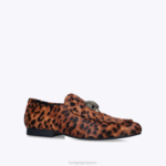 Kurt Geiger 女性 ロンドン ヒイラギ イーグル ローファー D60X6382 ミッドブラウン |履物 - Image 4