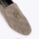 Kurt Geiger 女性 ロンドン ヒイラギ イーグル ローファー D60X6378 ベージュ |履物 - Image 6