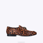 Kurt Geiger 女性 ロンドン ヒイラギ イーグル ローファー D60X6382 ミッドブラウン |履物