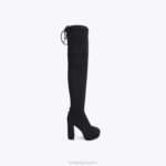 Kurt Geiger 女性 ロンドン ピエラ プラットフォーム オーバー ザ ニー ブーツ D60X6414 黒 |履物