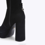 Kurt Geiger 女性 ロンドン ピエラ プラットフォーム オーバー ザ ニー ブーツ D60X6414 黒 |履物 - Image 4