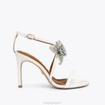 Kurt Geiger 女性 ロンドン ブロムリー ボウ サンダル 95 D60X6335 骨 |履物