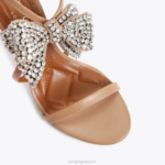 Kurt Geiger 女性 ロンドン ブロムリー ボウ サンダル 95 D60X6336 キャメル |履物 - Image 5