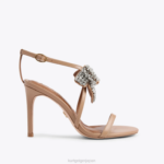 Kurt Geiger 女性 ロンドン ブロムリー ボウ サンダル 95 D60X6336 キャメル |履物