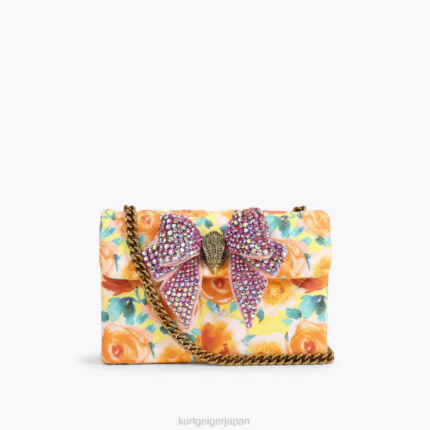 Kurt Geiger 女性 ロンドン ボウ ミディアム ケンジントン D60X63 オレンジ |バッグ