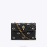 Kurt Geiger 女性 ロンドン ミディアム ケンジントン バッグ アイ D60X680 黒の組み合わせ |バッグ
