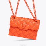 Kurt Geiger 女性 ロンドン ミニ ケンジントン ドレンチ D60X615 オレンジ |バッグ - Image 6