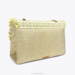 Kurt Geiger 女性 ロンドン ラフィア XXL ケンジントン D60X681 黄色 |バッグ - Image 3