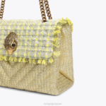 Kurt Geiger 女性 ロンドン ラフィア XXL ケンジントン D60X681 黄色 |バッグ - Image 5