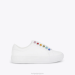 Kurt Geiger 女性 ロンドン リビア チャンキー レインボー D60X6184 白い櫛 |履物