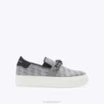 Kurt Geiger 女性 ロンドン レイニー チェルシー スリッポン D60X6376 銀 |履物