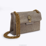 Kurt Geiger 女性 ロンドン 千鳥格子柄のミニケンジントン生地 D60X674 ベージュ |バッグ - Image 3