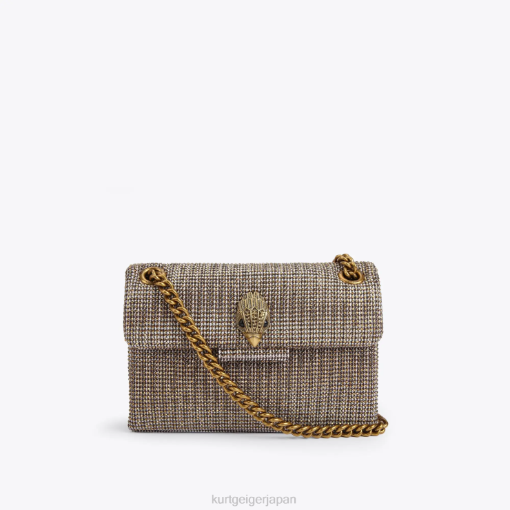 kurt_geiger_e5a5b3e680a7_e383ade383b3e38389e383b3_e58d83e9b3a5e6a0bce5ad90e69f84e381aee3839fe3838be382b1e383b3e382b8e383b3e3.png Kurt Geiger 女性 ロンドン 千鳥格子柄のミニケンジントン生地 D60X674 ベージュ |バッグ - Image 1