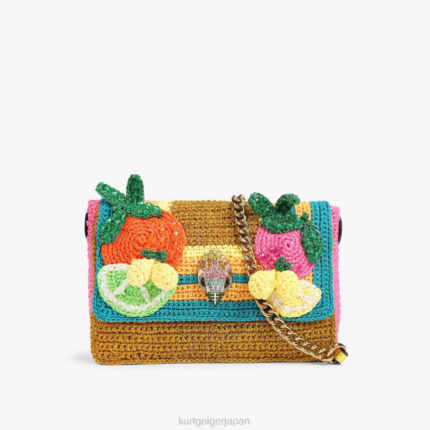 Kurt Geiger 女性 ロンドンかぎ針編みケンジントン D60X682 ゴールドの組み合わせ |バッグ
