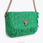 Kurt Geiger 女性 ロンドンかぎ針編みフリンジケンジントン D60X645 緑 |バッグ - Image 6