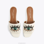 Kurt Geiger 女性 ロンドンアイフラットサンダル D60X6353 骨 |履物 - Image 3