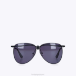 Kurt Geiger 女性 ロンドンイーグルアビエーターサングラス D60X6465 黒 |アクセサリー