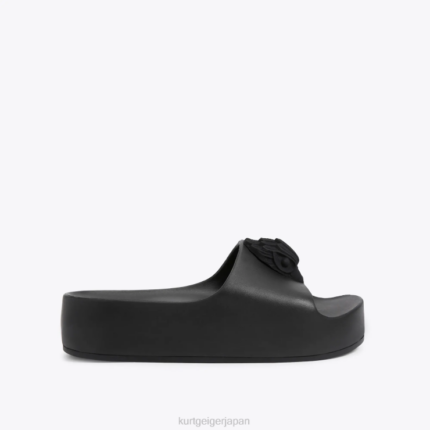 Kurt Geiger 女性 ロンドンイーグルチャンキースライド D60X6433 黒 |履物