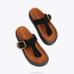 Kurt Geiger 女性 ロンドンイーグルバックルTバースライド D60X6441 黒 |履物 - Image 3
