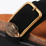 Kurt Geiger 女性 ロンドンイーグルバックルTバースライド D60X6441 黒 |履物 - Image 6
