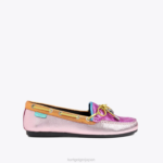 Kurt Geiger 女性 ロンドンイーグルモカシン D60X6218 ピンクの組み合わせ |履物